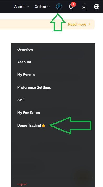 Activate Bybit Demo Trading (Testnet)